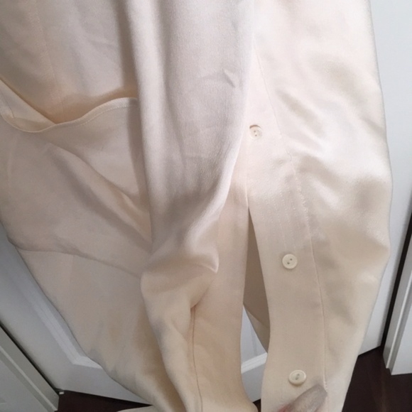 SILK Alexander Wang Asymmetrical Cream/Ivory Dress - Picture 3 of 7